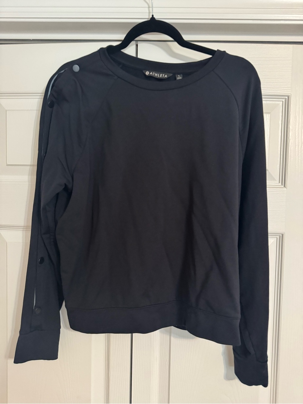 Athleta Black Crewneck Tee
